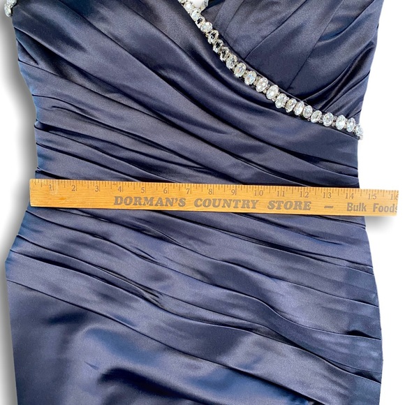 Bill Levkoff size 8 cocktail/long Prom dress blue - Picture 9 of 9